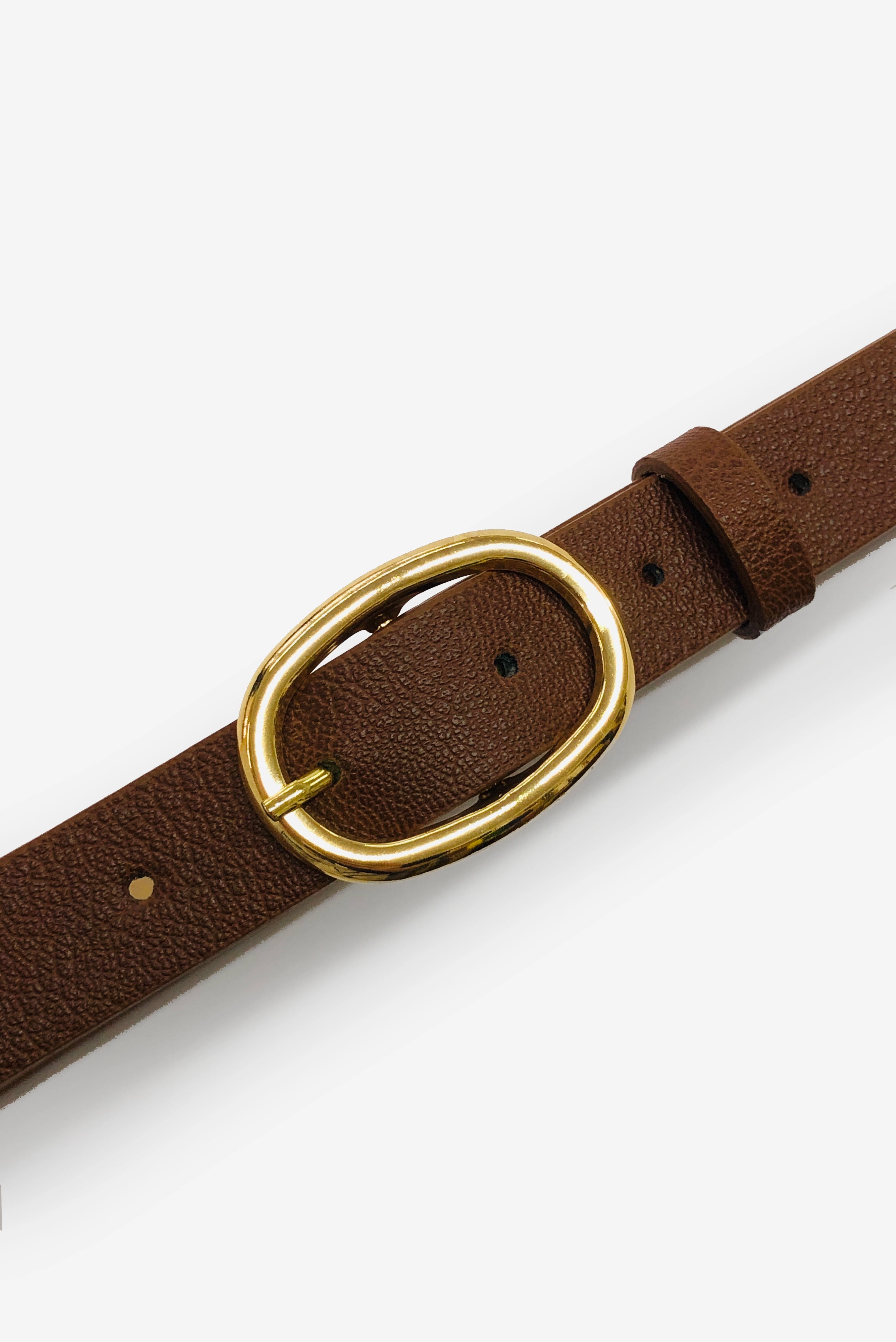 Ceinture à boucle ovale, Camel